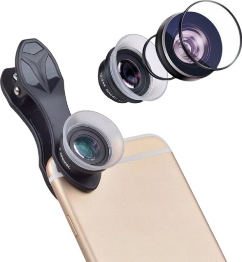 Apexel Makro 2-I-1 Objektivfilter 12X-24X Til Telefon Samsung Huawei Xiaomi Sony Iphone Motorola Lg / Apl-24Xmh Apexel Makro 2-I-1 Objektivfilter 12X-24X Til Telefon Samsung Huawei Xiaomi Sony Iphone Motorola Lg / Apl-24Xmh