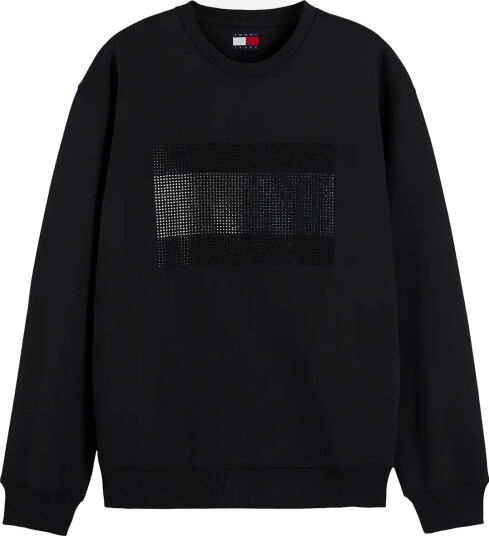 Tommy Jeans Tjw Flag Bling Sweatshirt BLACK XS