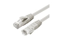 MicroConnect - Koblingskabel - RJ-45 (hann) til RJ-45 (hann) - 50 cm - 5 mm - UTP - CAT 6a - med støvel, halogenfri, innendørs, formstøpt, rund, uten hindringer - grå