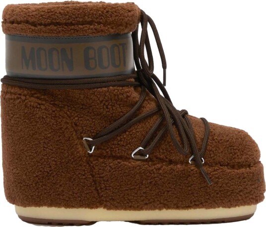 Moon Boot Icon Low Fleece Brown, 36/38