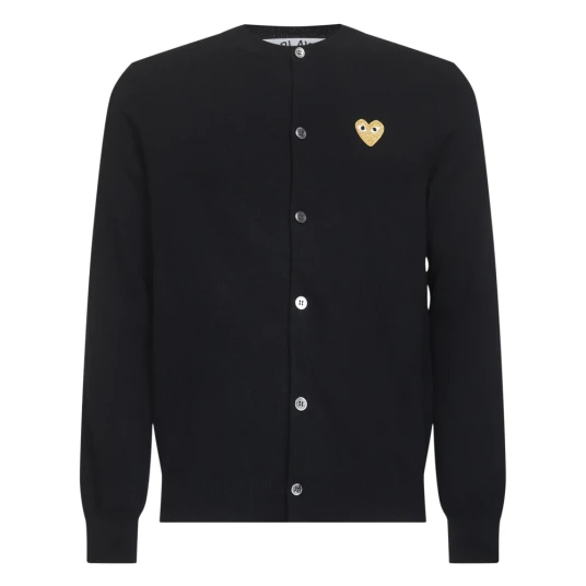 Comme des Garçons Play Herre Strikkevarer Svart M, Comme des Garçons Play Herre Strikkevarer Svart M,