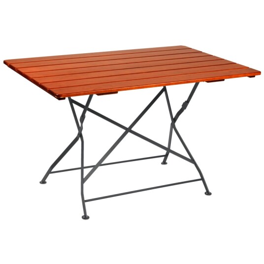 VEGA Bord Bavaria rektangulært; 120x80x74 cm LxBxH; Bordplate Kastanje Ramme Svart; Rektangulær VEGA Bord Bavaria rektangulært; 120x80x74 cm LxBxH; Bordplate Kastanje Ramme Svart; Rektangulær
