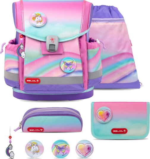 Dreamland Skolesekk Med 5 Deler Belmil Classy Plus School Bags 866143