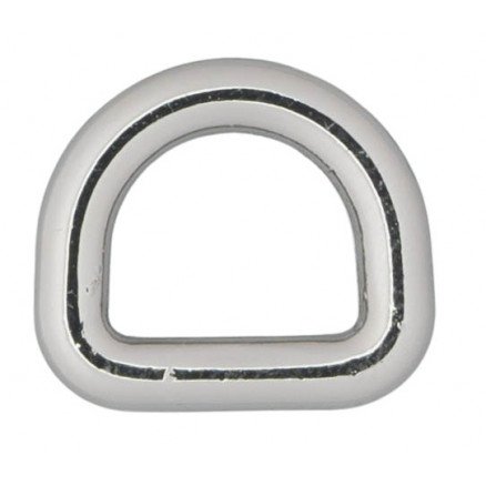 Infinity Hearts D ring Messing Sølv 10x10mm 5 stk 