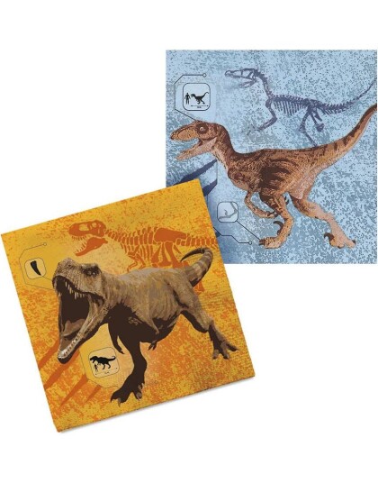 20 stk Dinosaur Servietter 33x33 cm T rex
