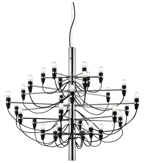 Flos - 2097/30 Sarfatti Led-Lampor, Krom - Lysekroner - Gino Sarfatti - Sølv Flos - 2097/30 Sarfatti Led-Lampor, Krom - Lysekroner - Gino Sarfatti - Sølv