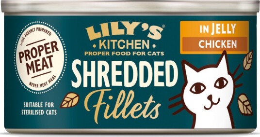 Lily's Kitchen våtfôr Shredded Fillets for katter Tunfisk & laks 24 x 70 g