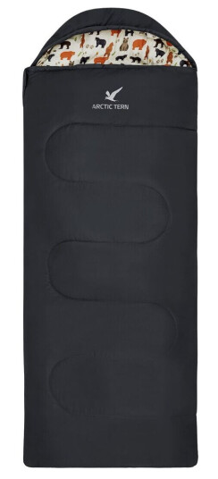Arctic Tern Kids Sleeping Bag Black OneSize