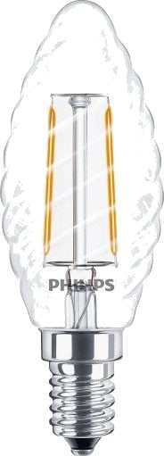 Philips CorePro LED E14 vridd mignonpære, 2W Philips CorePro LED E14 vridd mignonpære, 2W