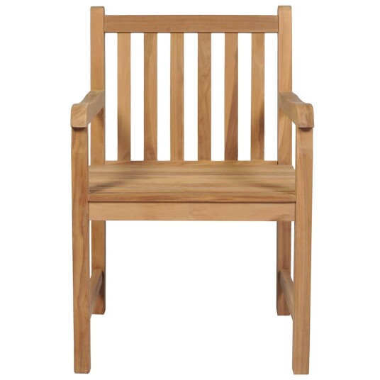 vidaXL Utestoler 8 stk heltre teak