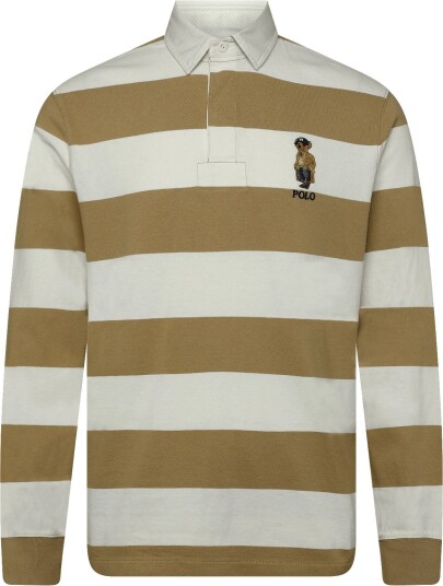 Polo Ralph Lauren Classic Fit Polo Bear Rugby Shirt Brown XS