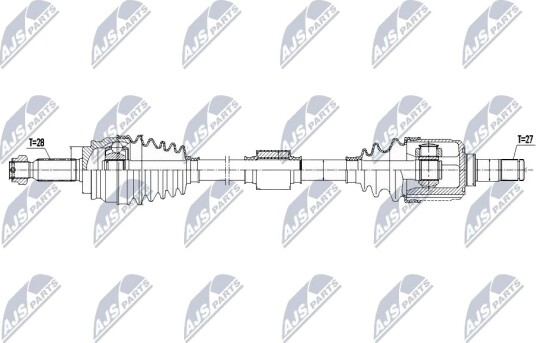 NTY NPW-MS-088 Drivaksel