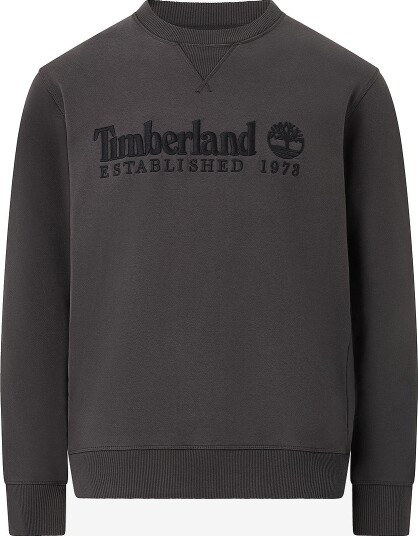 Timberland Collegegenser Embroidered Logo BB Crew Sweatshirt Svart