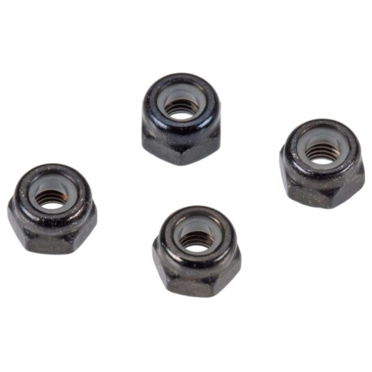 ARRMA AR715001 M3 Nylon Locknut Black (4)