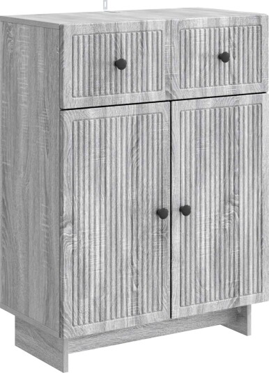 Serviesskap Grå sonoma 66 x 34,5 x 90 cm Konstruert tre Serviesskap Grå sonoma 66 x 34,5 x 90 cm Konstruert tre