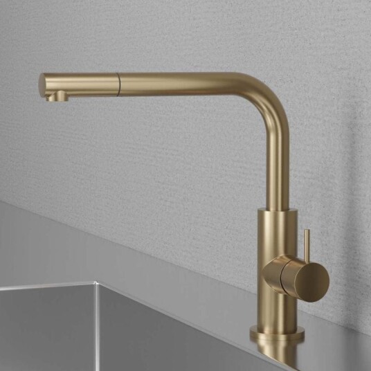 Scandtap Steel Accent 90 Kjokkenarmatur Sand Nei