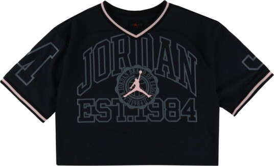 Jordan T-skjorte - Beskåret - Svart m. Rosa - Jordan - 13-15 år (158-170) - T-skjorte Jordan T-skjorte - Beskåret - Svart m. Rosa - Jordan - 13-15 år (158-170) - T-skjorte