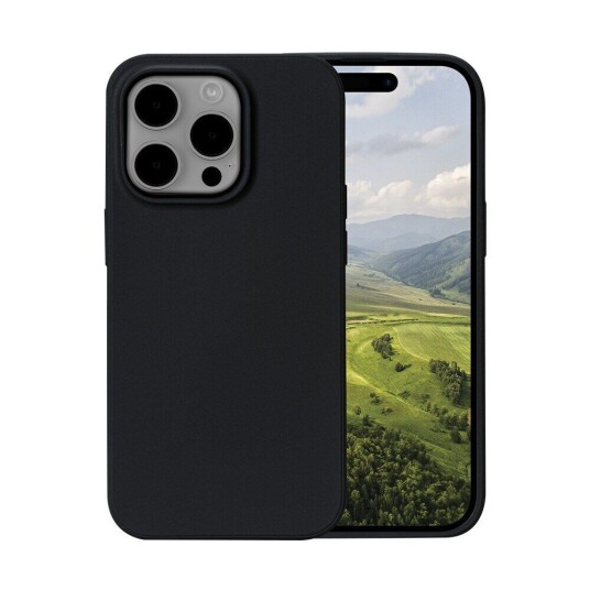 Dbramante1928 Mobildeksel for iPhone 15 Pro - Greenland Nattsvart Resirkulert Plast