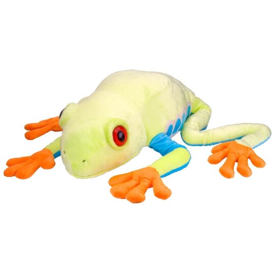 Wild Republic Cuddlekins Jumbo Kosedyr   76 cm   R??dflekket frosk