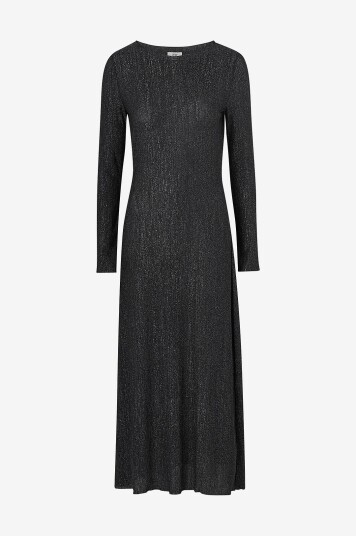 JDY - Maxikjole jdyAmalfi L/S Pleat Dress Jrs Exp - Svart