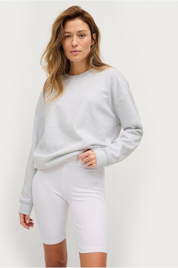 Ellos Collection Sykkelshortser med høy midje Hvit