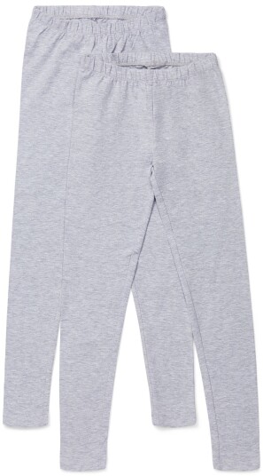 Luca & Lola Agata Leggings 2-pack Grey Melange 146-152 Luca & Lola Agata Leggings 2-pack Grey Melange 146-152
