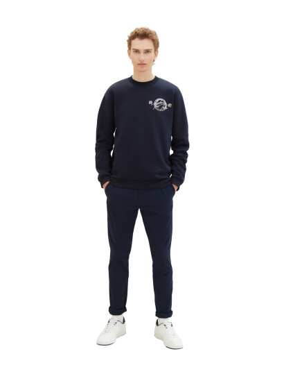 Tom Tailor Slim Chino With Belt - Navy - 33 x 34