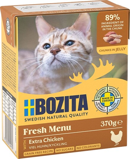 Bozita Tetra Biter I Gelé Mye Kylling 24 X 370 G