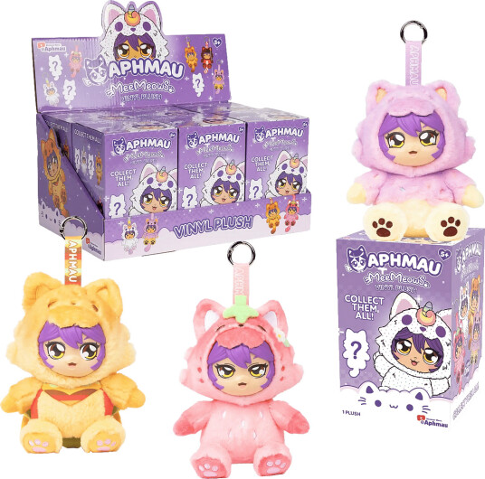 Aphmau Vinyl Plush Bag Charm 15Cm Asst. Multi/patterned One Size