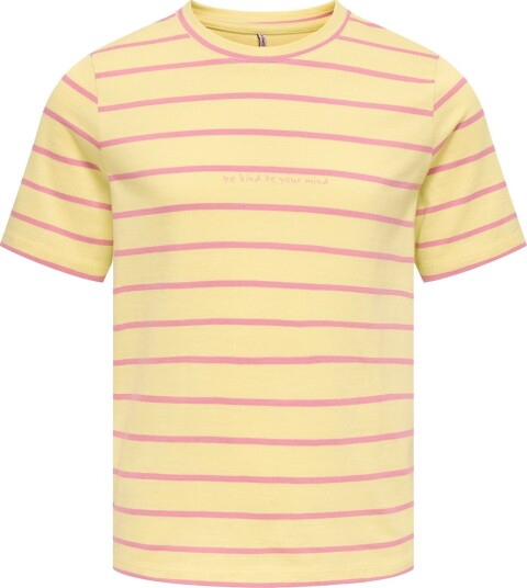 Kids Only T skjorte   KogHelle   Sollys/Rose Eleganse/Trykk Kinn   Kids Only   5 6 år (110 116)   T skjorte Gul Rosa