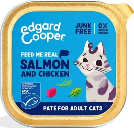 Edgard & Cooper Kattemat 85 g med laks og kylling - Kornfri oppskrift