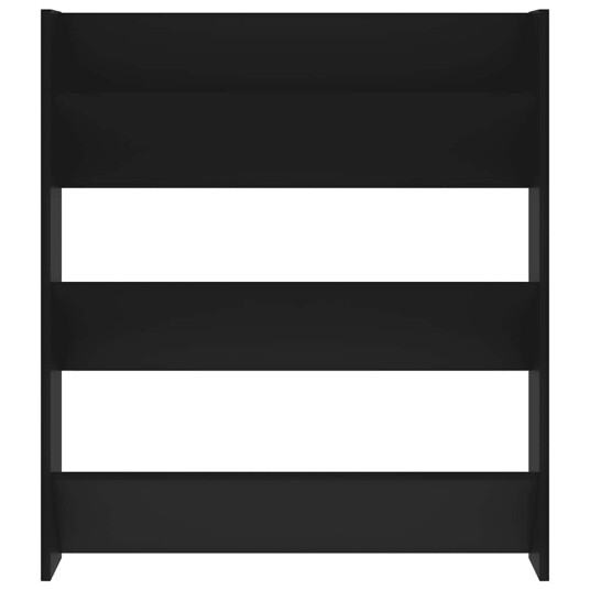 vidaXL Veggskoskap svart 80x18x90 cm sponplater vidaXL Veggskoskap svart 80x18x90 cm sponplater