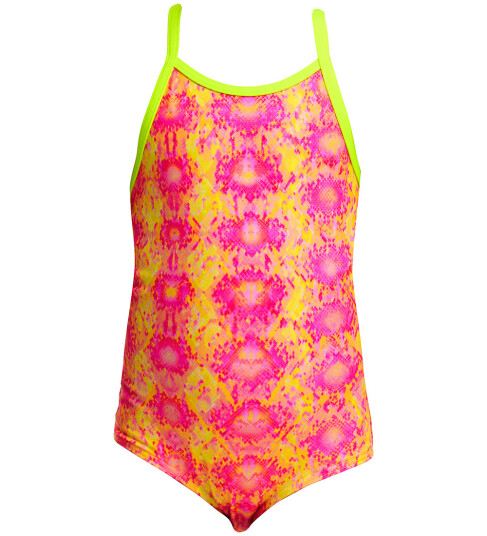 Funkita Badedrakt Trykt One Dele UV50+ Gift Rosa 3 år 98 Badetøy Gul