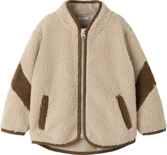 Name It Nmmorias Nerg Teddy Jacket ISLAND FOSSIL 104
