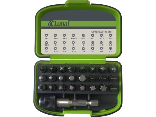 Luna Skrutrekkerbits, 25 Deler Luna