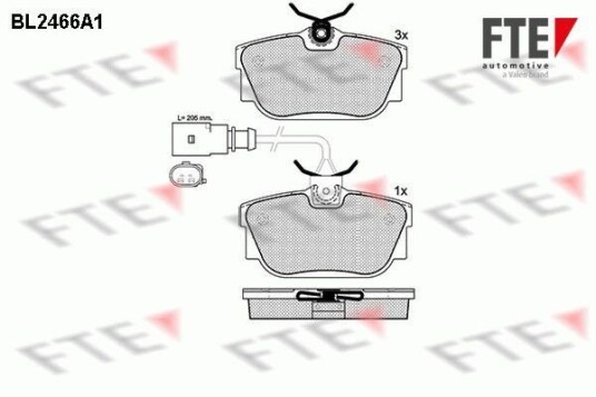 Bremseklosser FTE 9010749 Bremseklosser FTE 9010749