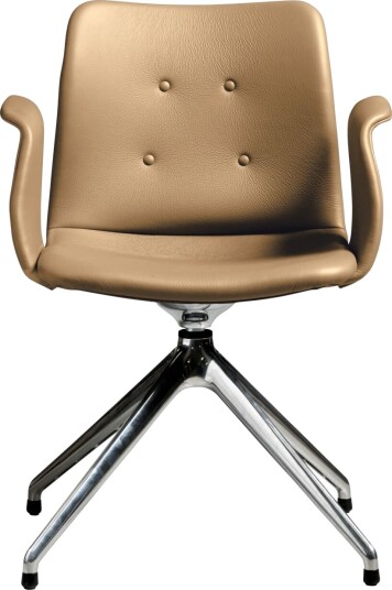 Sibast Furniture Bent Hansen Primum 4 stjerners Spisestol med Svingbar Polert stål/Zenso 3 261