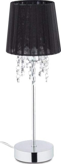 Bordlampe i krystall med organza skjerm Bordlampe i krystall med organza skjerm