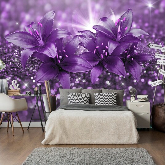 Fototapet Masterpiece Of Purple 250x175 - Artgeist sp. z o. o.