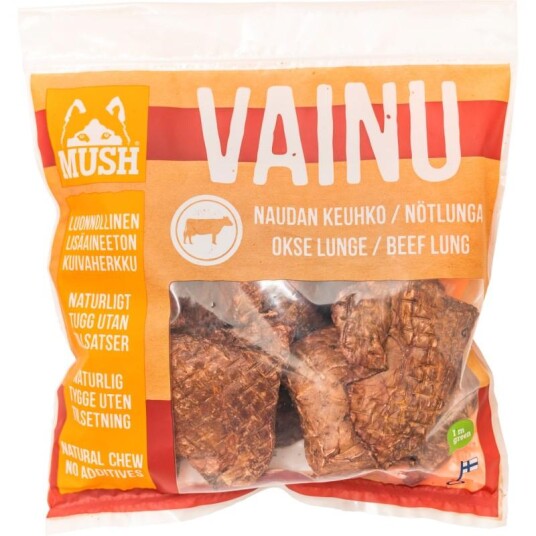 Mush Vainu Tørket Okselunge 140 G Mush Vainu Tørket Okselunge 140 G