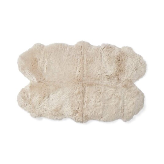 Nordic Sheep Merino saueskinn Lang ull 170x110 cm Beige