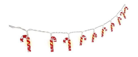 Goobay String Light "Candy Canes" med 10 LED-pærer Goobay String Light "Candy Canes" med 10 LED-pærer
