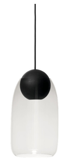Mater Liuku Taklampe Ball Sort Lindenwood/ Transparent Mater Liuku Taklampe Ball Sort Lindenwood/ Transparent