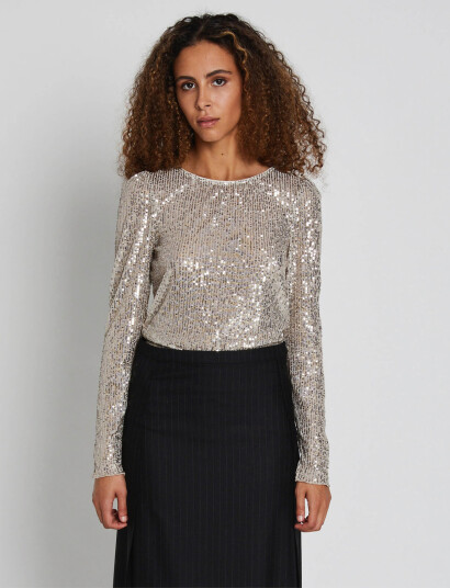 Bruuns Bazaar Ilexbbround Neck - Silver - 38