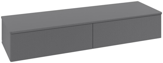 Villeroy & Boch Villeroy & Boch Antao Sideskap 160x50x26,8 cm u/lys Antrasitt Matt Villeroy & Boch Villeroy & Boch Antao Sideskap 160x50x26,8 cm u/lys Antrasitt Matt
