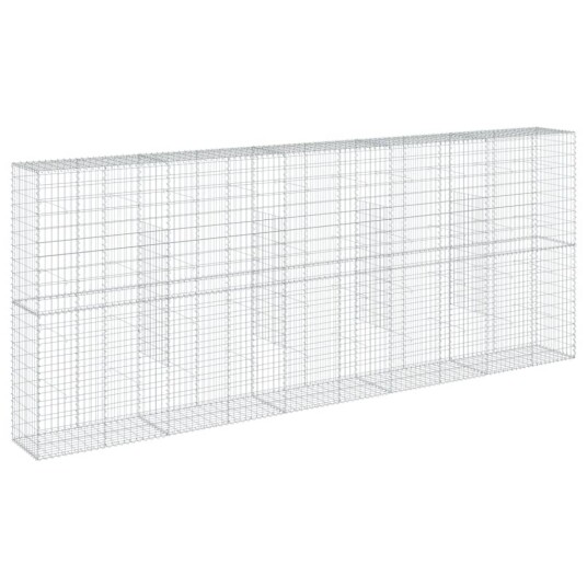  Gabionkurv med deksel 500x50x200 cm galvanisert jern