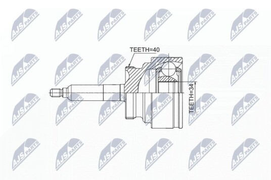 Nty Drivknute drivaksel NTY NPZ DW 031