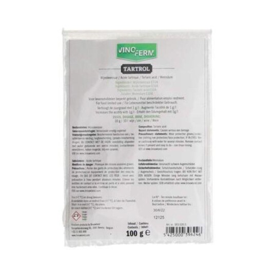Vinsyre (Tartrol) 100g Vinsyre (Tartrol) 100g