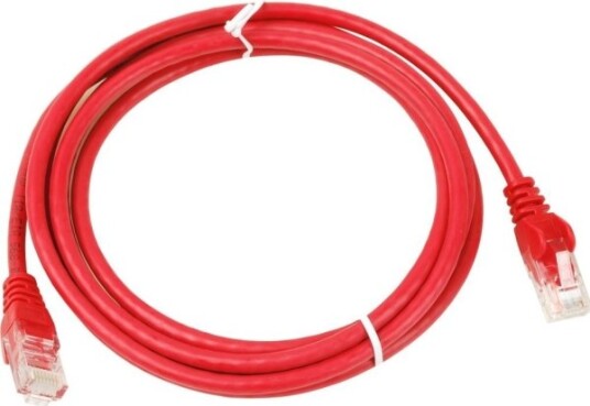 Patchkabel Utp Rj45-Rj45 Nivå Cat6 10M Äervená