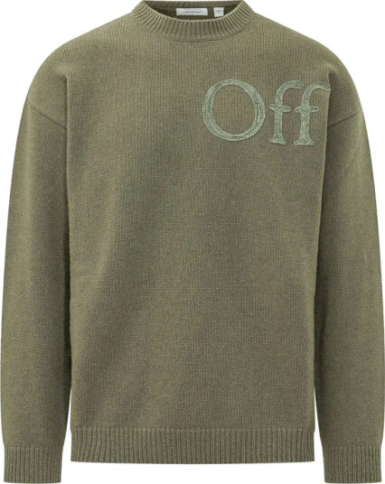 Off White Herre Strikkevarer Grønn M,